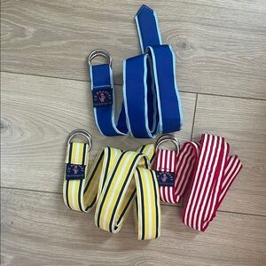 Colorful Striped Women's Belts Set